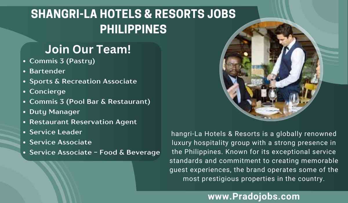 Shangri-La Hotels & Resorts Jobs Philippines