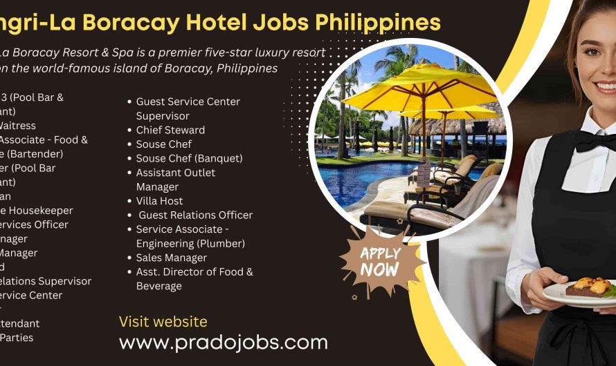 Shangri-La Boracay Hotel Jobs Philippines